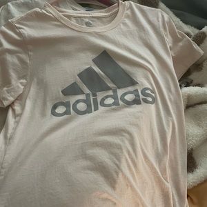 Athletic shirt, adidas, pink and grey, golf shirt